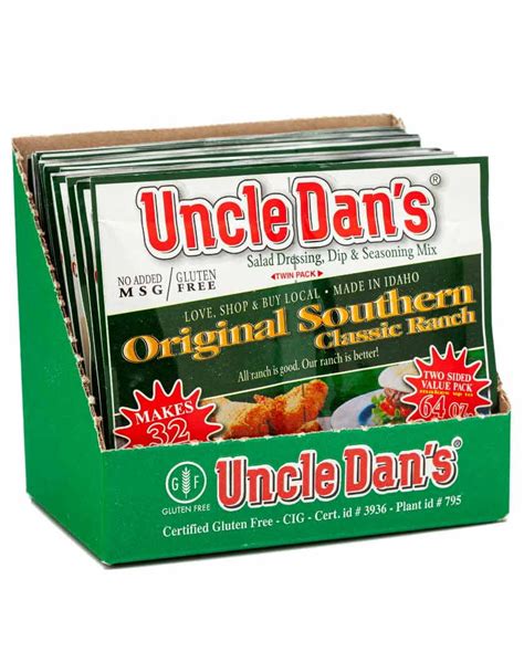 uncle dens|Uncle Dan’s, Original Classic Ranch .